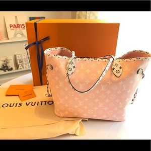 NWT Louis Vuitton Neverfull Giant Monogram PINK
